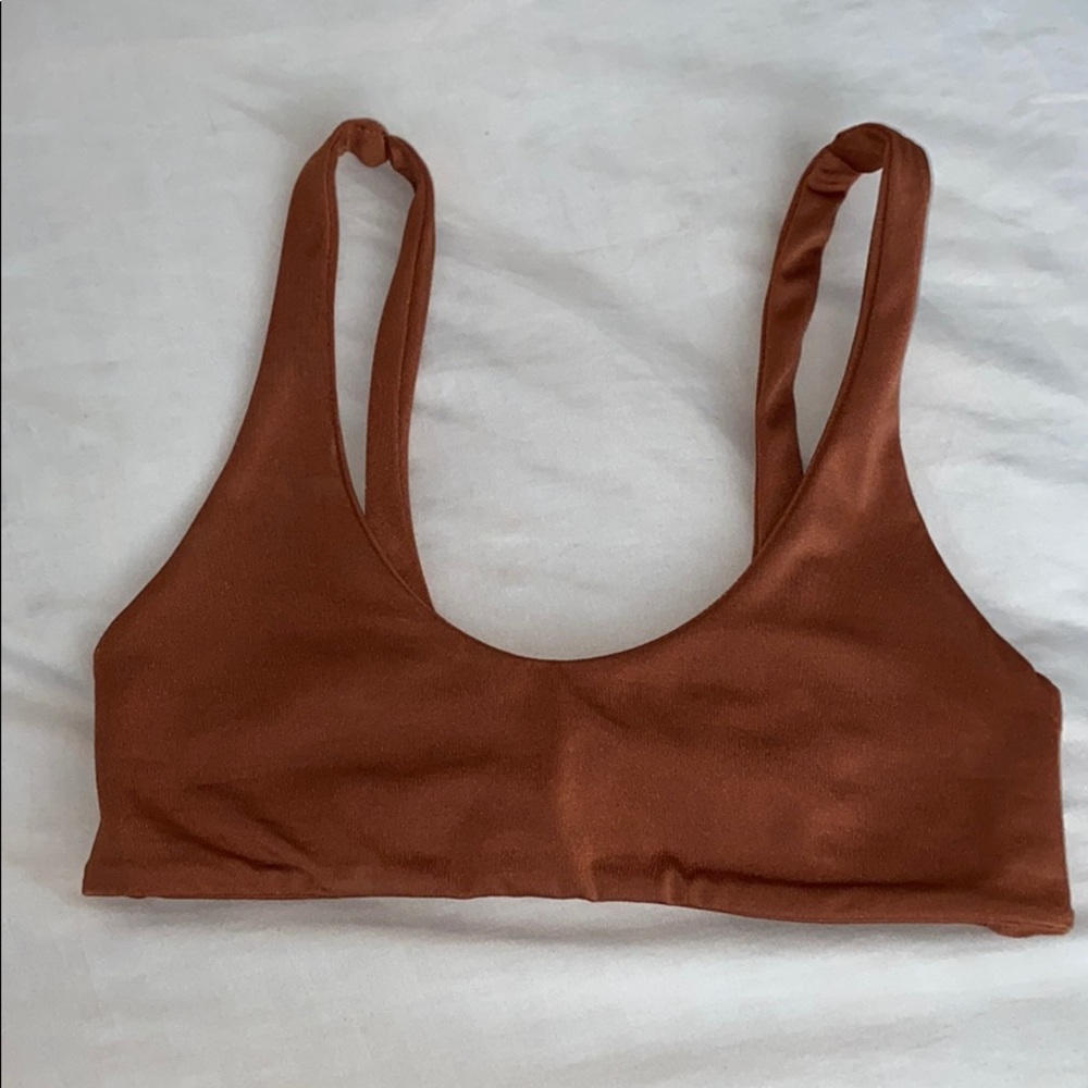 Tan sparkly top